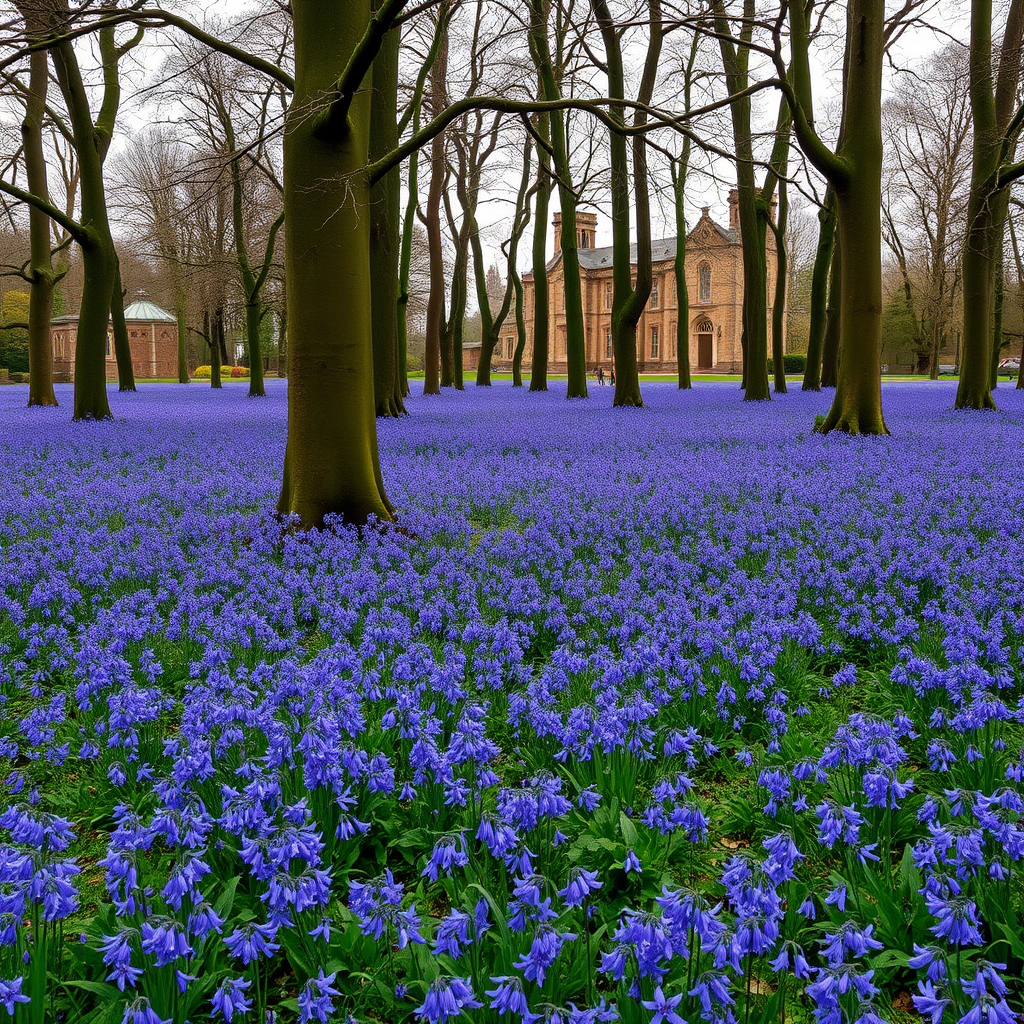 The stunning bluebell woods at historic home just an hour from Coventry